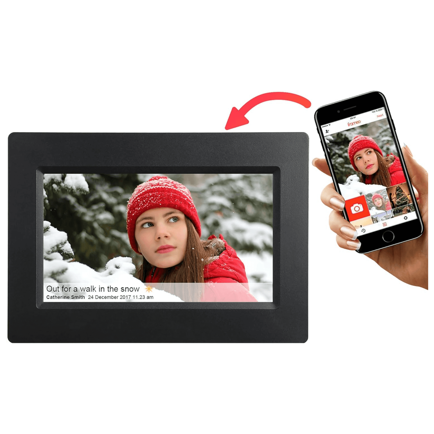 Supersonic 7" Smart WiFi Photo Frame