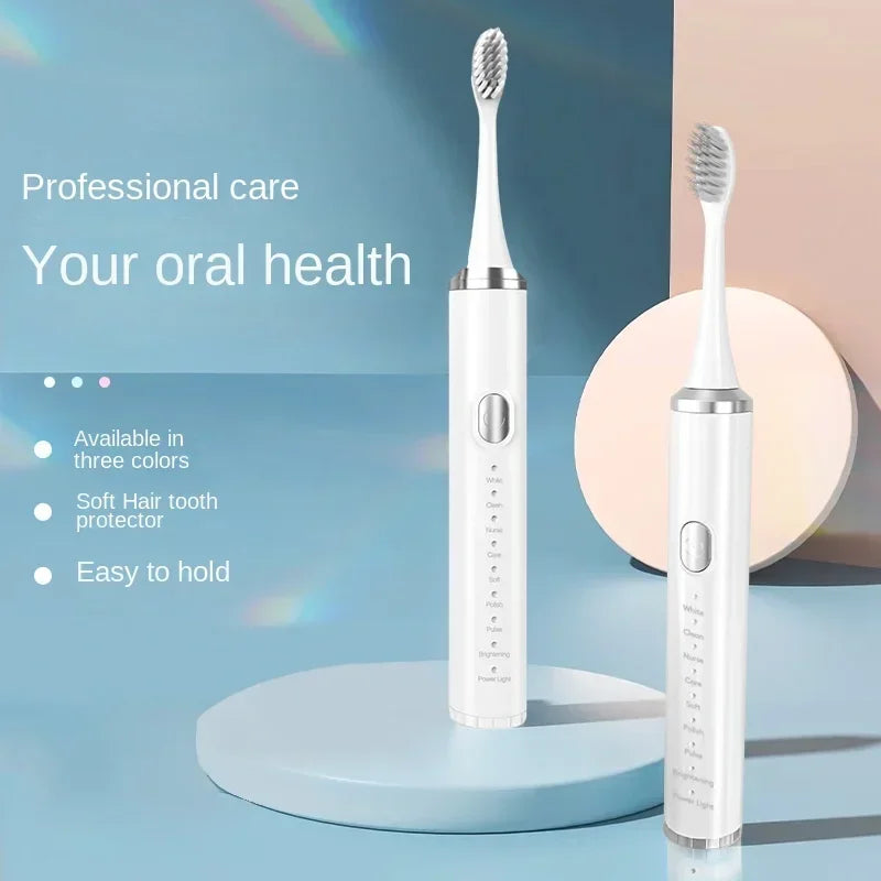 Electric Toothbrush with 4 Brush Heads Powerful Rechargeable